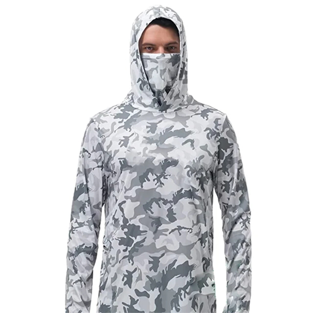 Summer Clothing Mens - Summer Fishing Hoodies Men Jersey camouflage