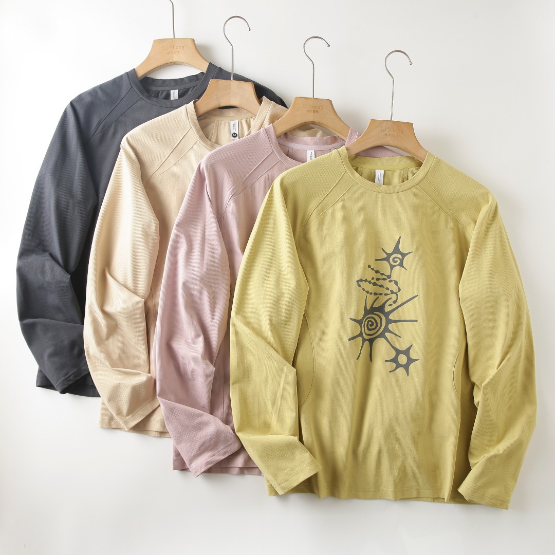 Summer Clothing Mens - Unisex High-Stretch Breathable Long-Sleeve T-Shirt –