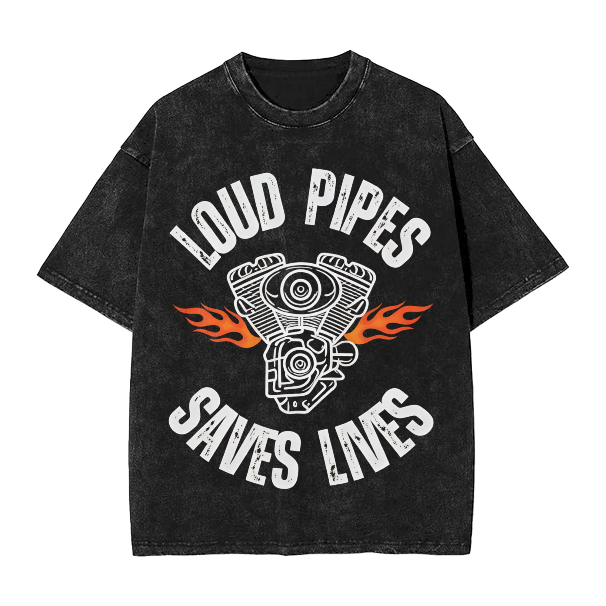 Summer Clothing Ideas - Man T-Shirt Loud pipes save lives