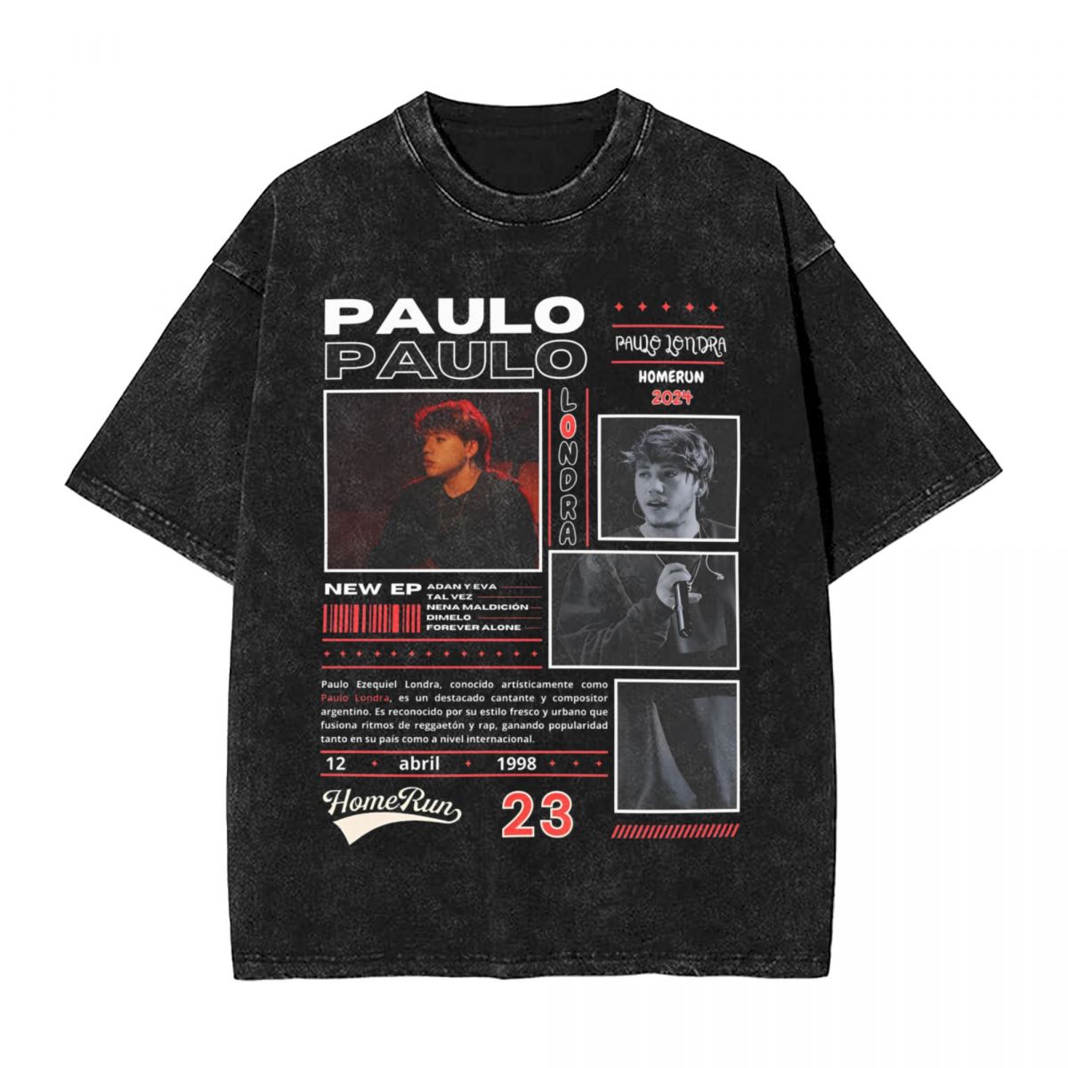 Summer Clothing Ideas For Women - Men Women T-Shirt Paulo Londra Washed