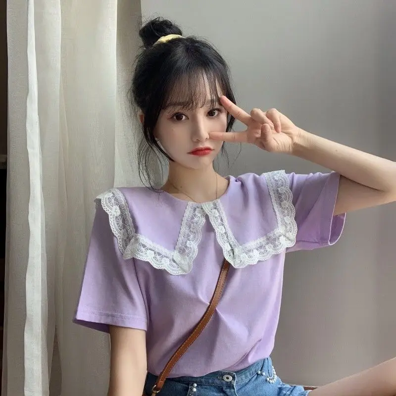 Summer Clothing Trends 2025 Women'S - Clothing Cute Top for Woman Collar