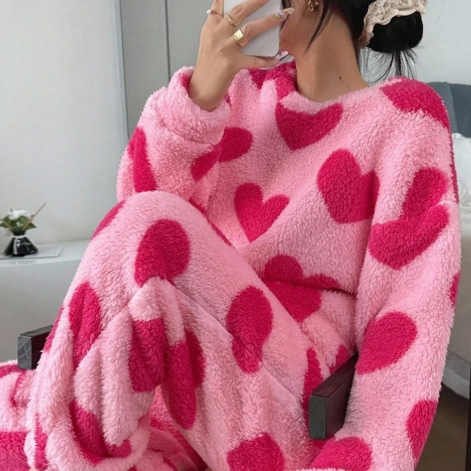 Hot Pink Pajamas Suit Print Sl - đánh giá và giá Summer House Clothing