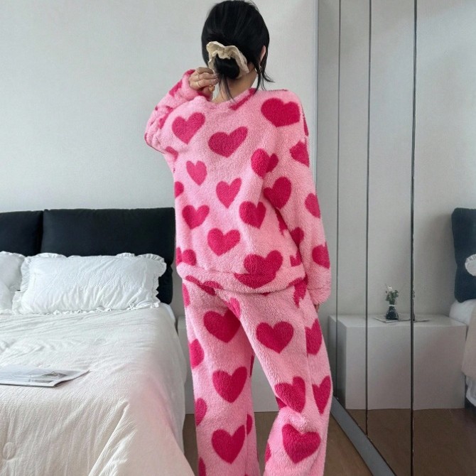 Hot Pink Pajamas Suit Print Sl - đánh giá và giá Summer House Clothing