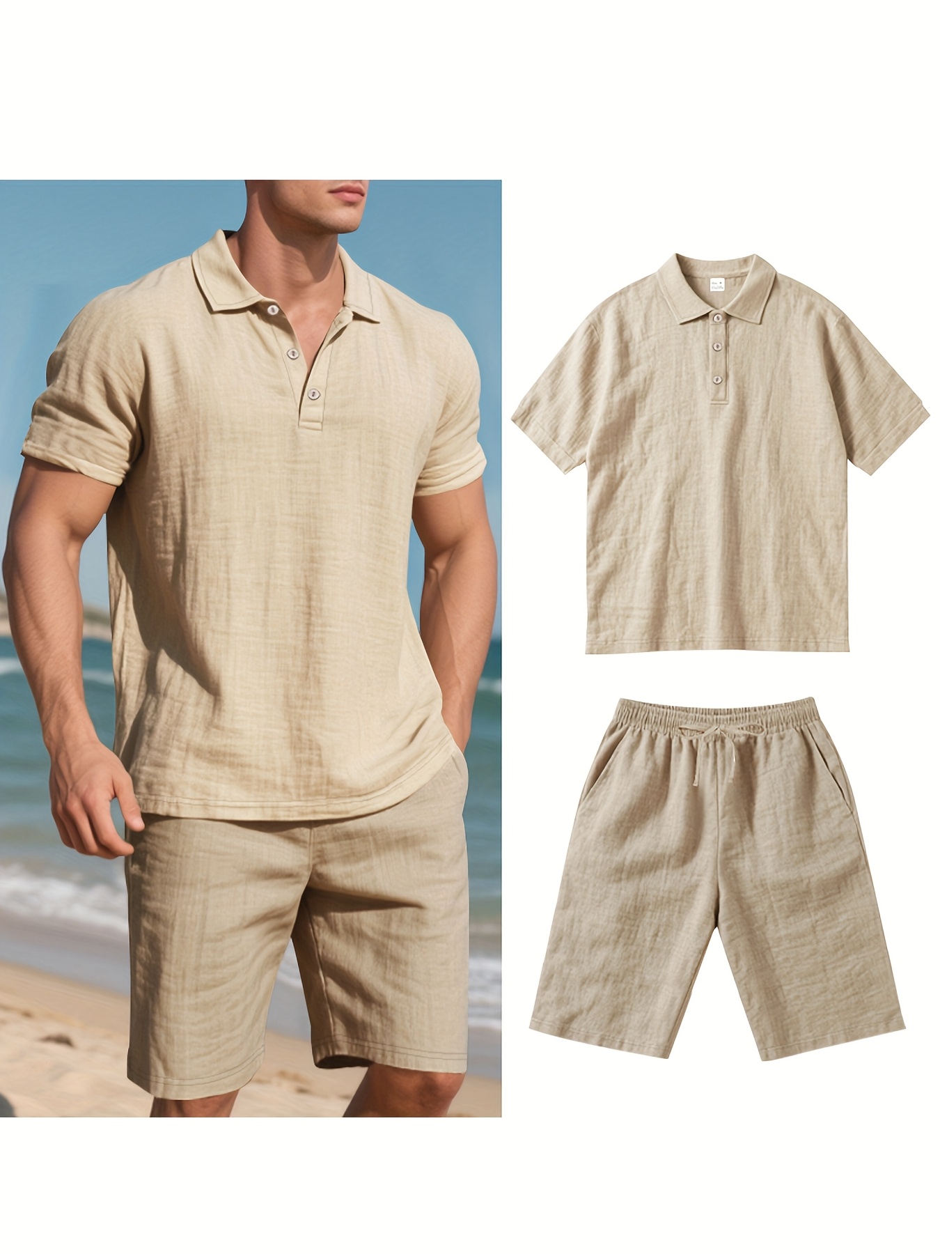 Summer Men Suit Fashion Linen  - đánh giá và giá Summer Clothing Men Linen