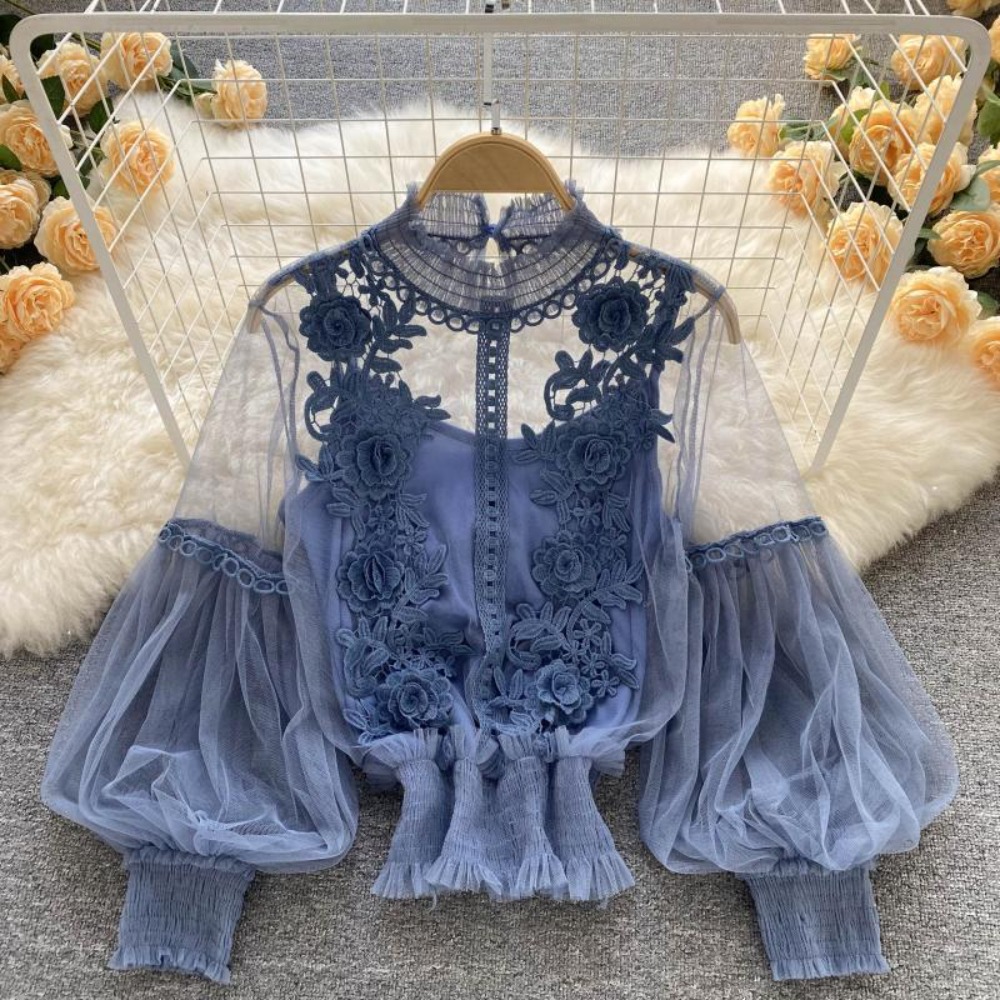 2Pcs/Set Lace Puff Long Sleeve - đánh giá và giá Summer Clothing Vintage