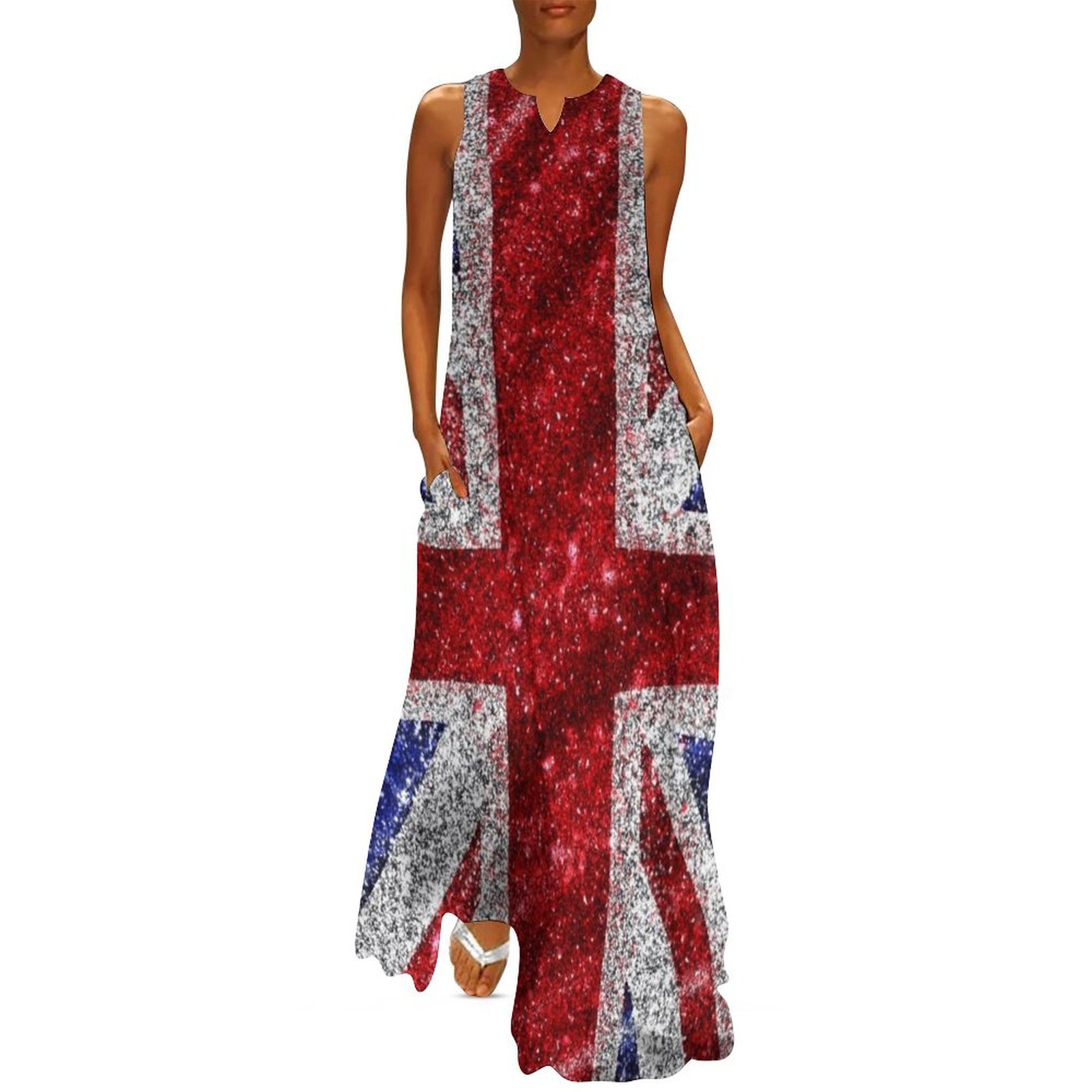 Faux Glitter Union Jack Flag U - đánh giá và giá Summer Clothing Women Uk