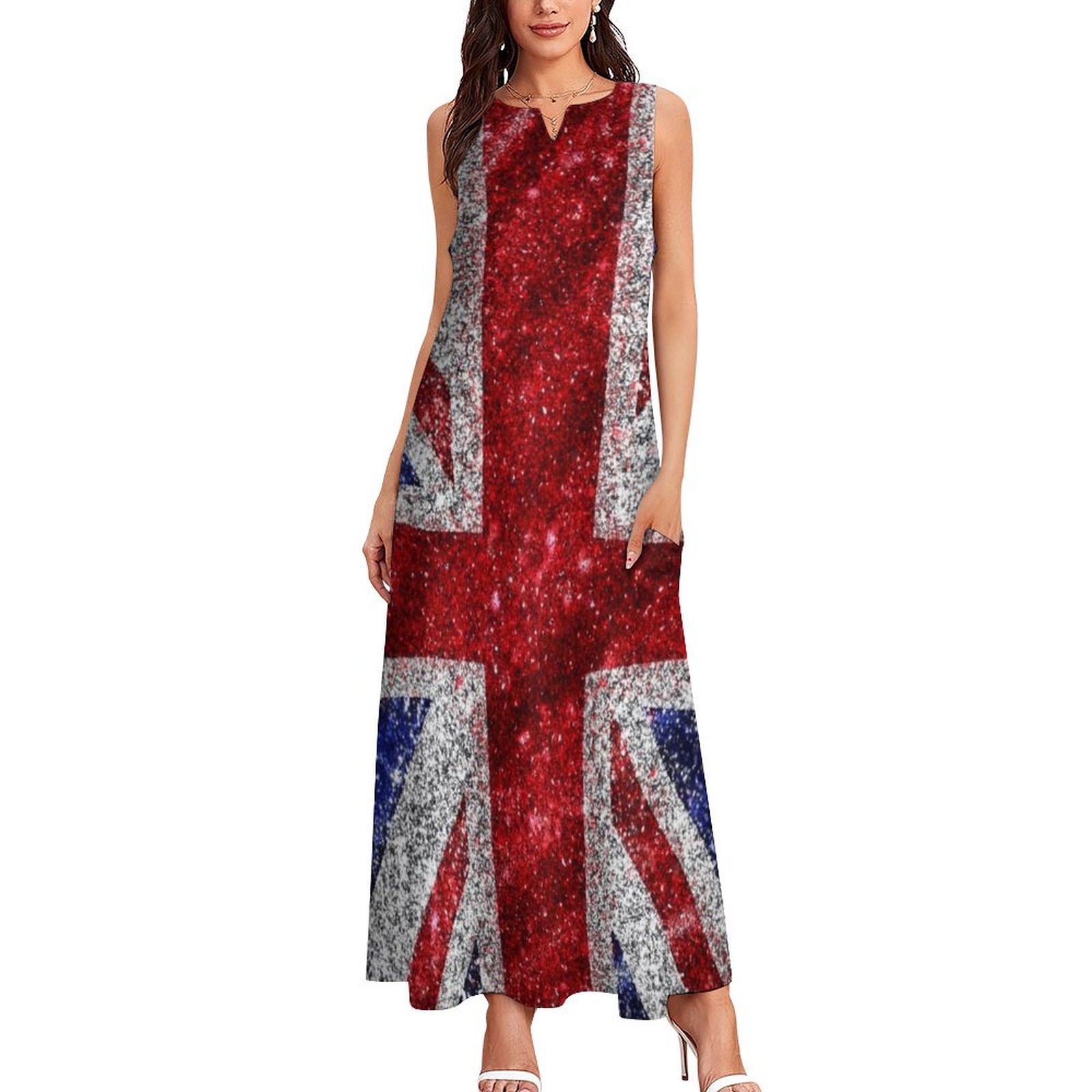 Faux Glitter Union Jack Flag U - đánh giá và giá Summer Clothing Women Uk