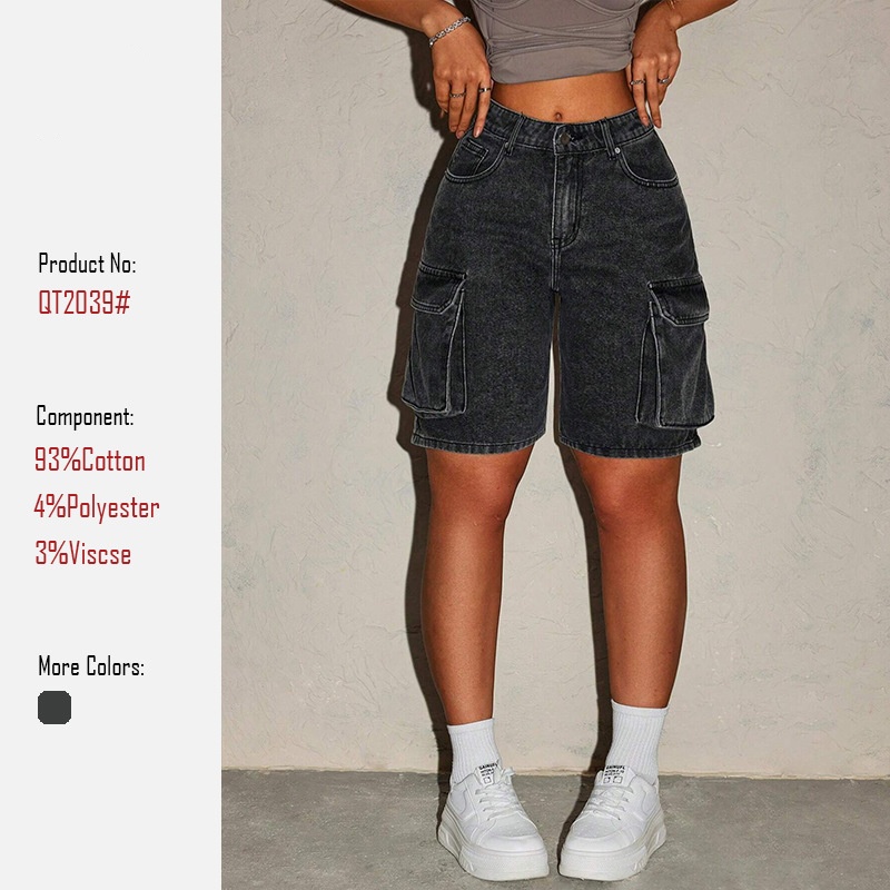 Women's Retro Denim Shorts Fiv - đánh giá và giá Summer Clothing Vintage