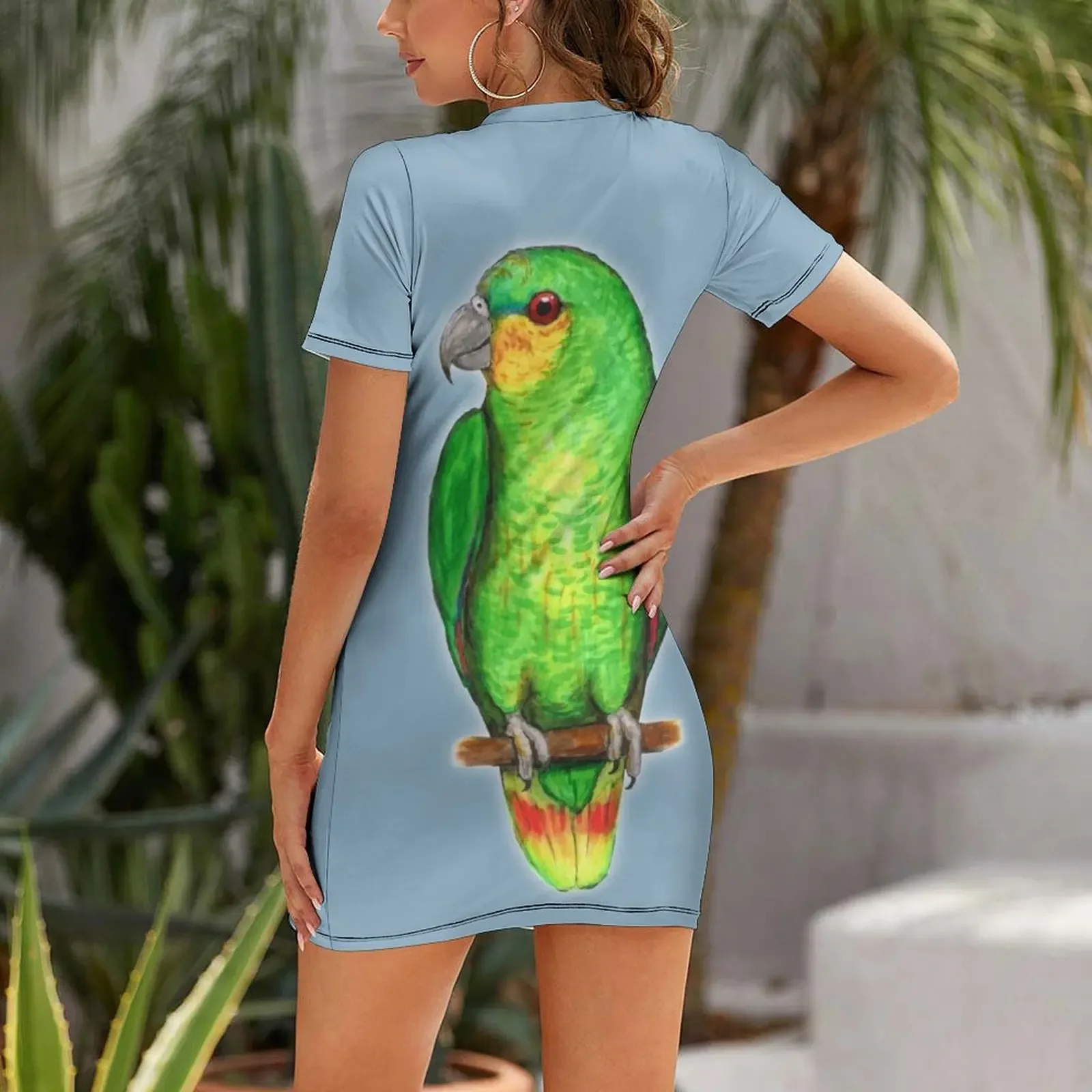 Orange winged amazon parrot Sh - đánh giá và giá Summer Clothing Amazon