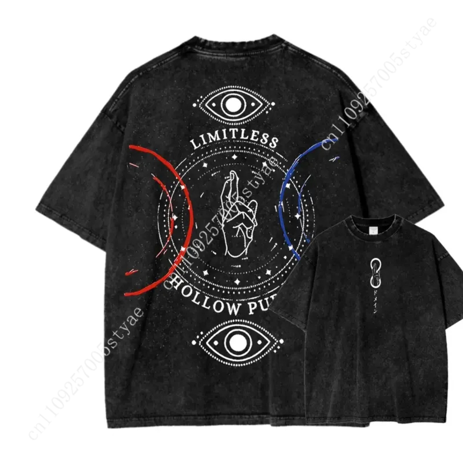 Anime  Gojo Satoru Print T-shi - đánh giá và giá Summer Clothing Vintage