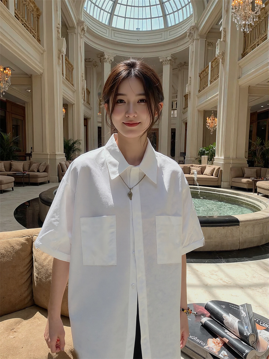 Short Sleeve Korean Style Shir - đánh giá và giá Summer Clothing Trends 2025 Women'S