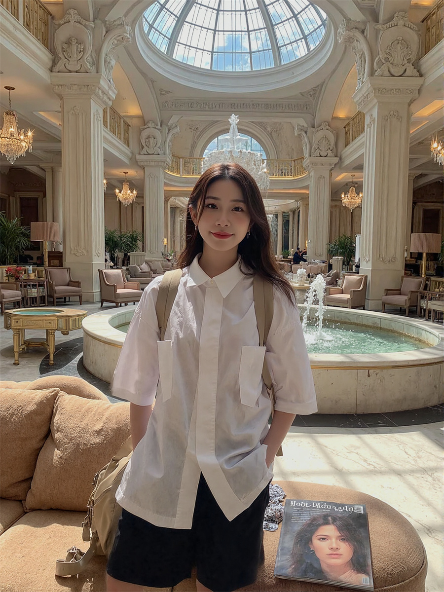Short Sleeve Korean Style Shir - đánh giá và giá Summer Clothing Trends 2025 Women'S