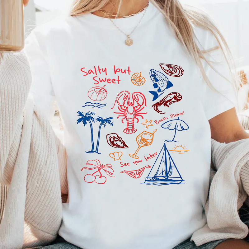 Salty But Sweet T Shirt Men Wo - đánh giá và giá Summer Vibes Clothing Men