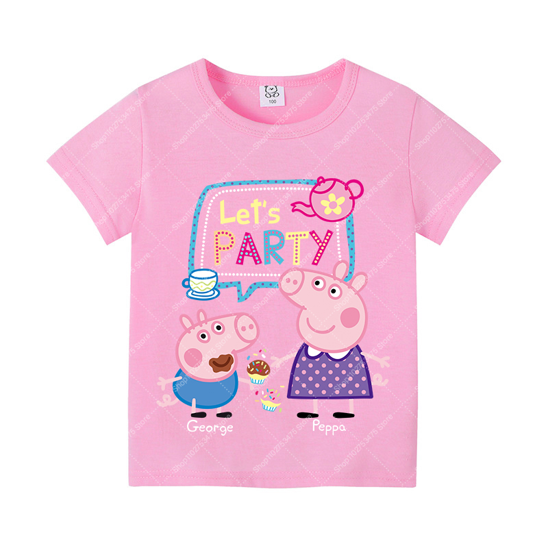 Kids Girl Cute Cotton T-shirt  - đánh giá và giá Summer Clothing For Girls
