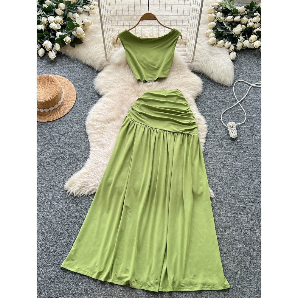 Chic vintage sleeveless split  - đánh giá và giá Summer Clothing Vintage