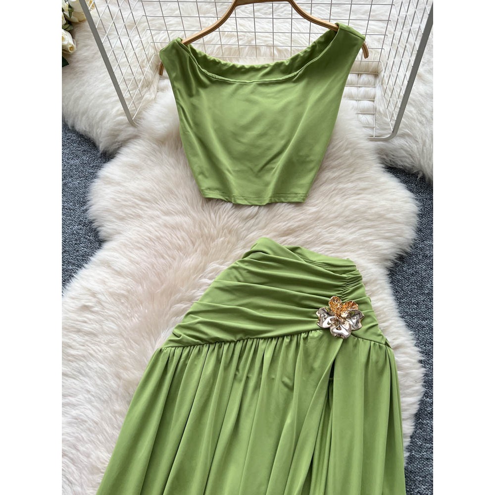 Chic vintage sleeveless split  - đánh giá và giá Summer Clothing Vintage