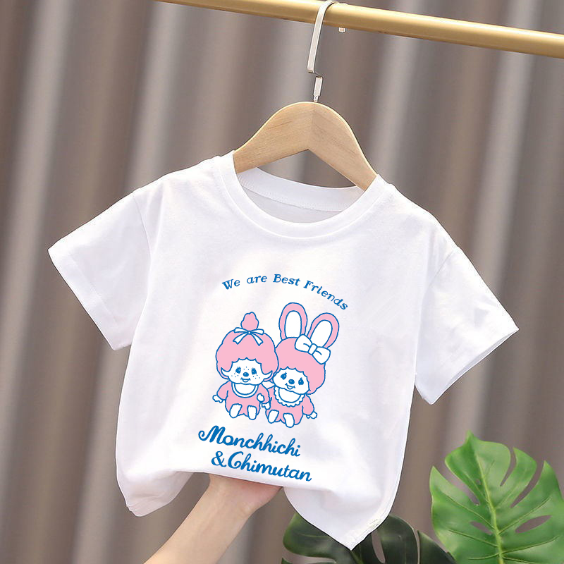 Monchhichi Kids T-shirts Anime - đánh giá và giá Summer Clothing For Girls