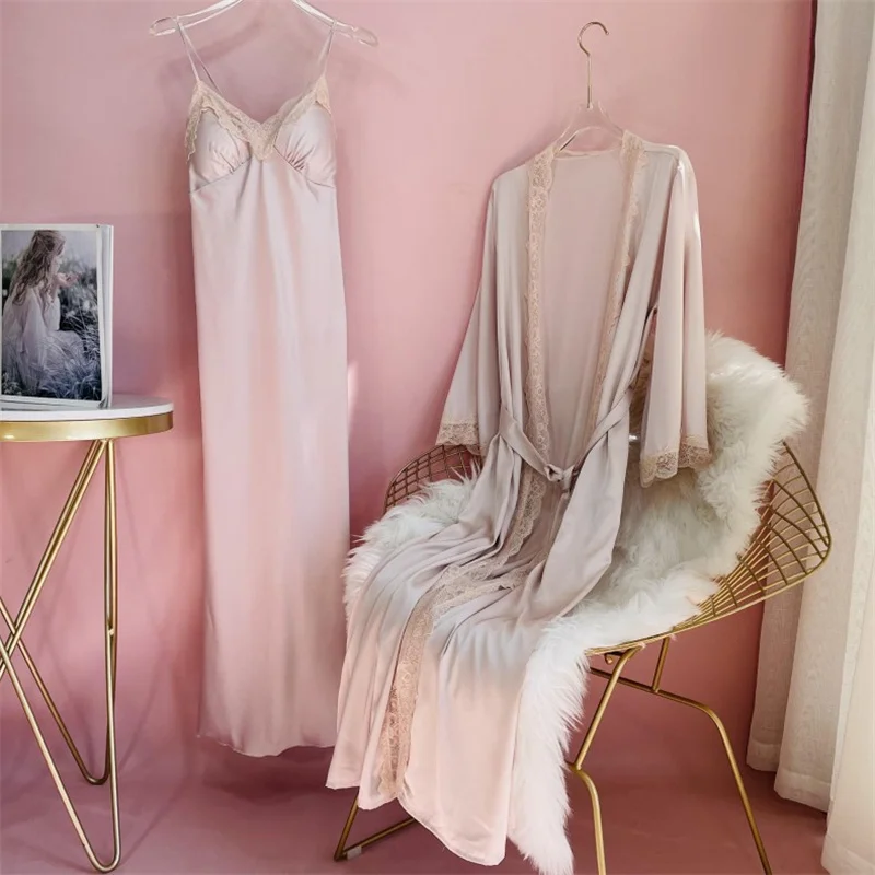 Nữ Mới Dài Áo Dây Váy Ngủ Bộ R - đánh giá và giá Summer House Clothing