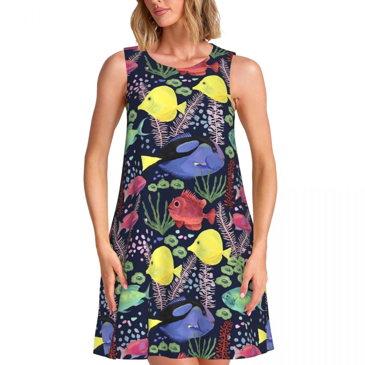 Sea Fish Tank Dress Colorful O - đánh giá và giá Summer Clothing Ideas For Women