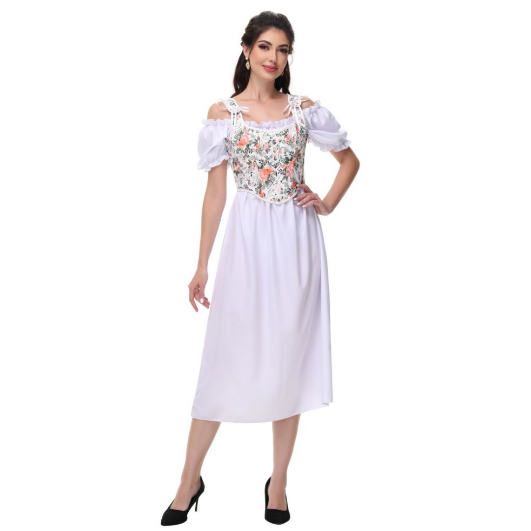 Summer White Cotton Solid Slas - đánh giá và giá Summer Victorian Clothing