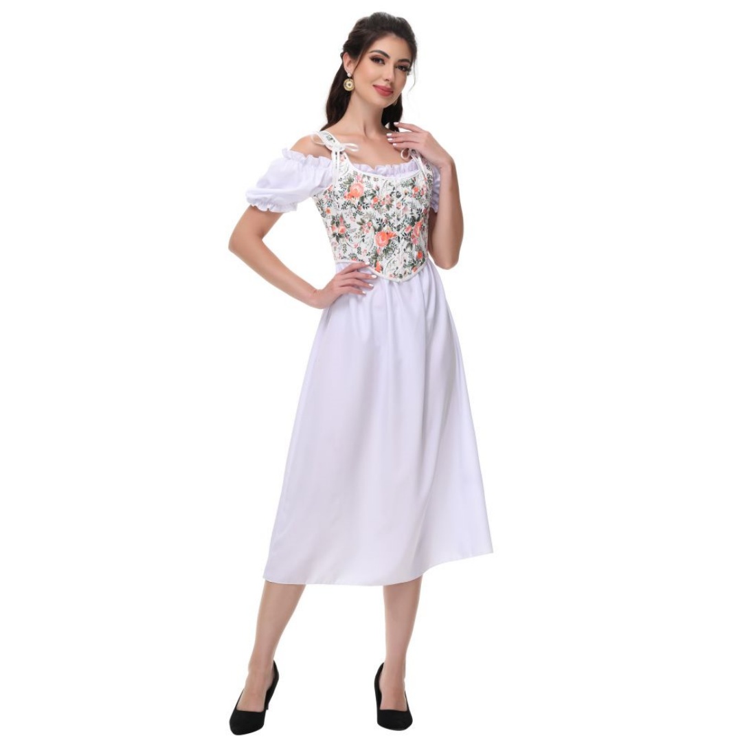Summer White Cotton Solid Slas - đánh giá và giá Summer Victorian Clothing