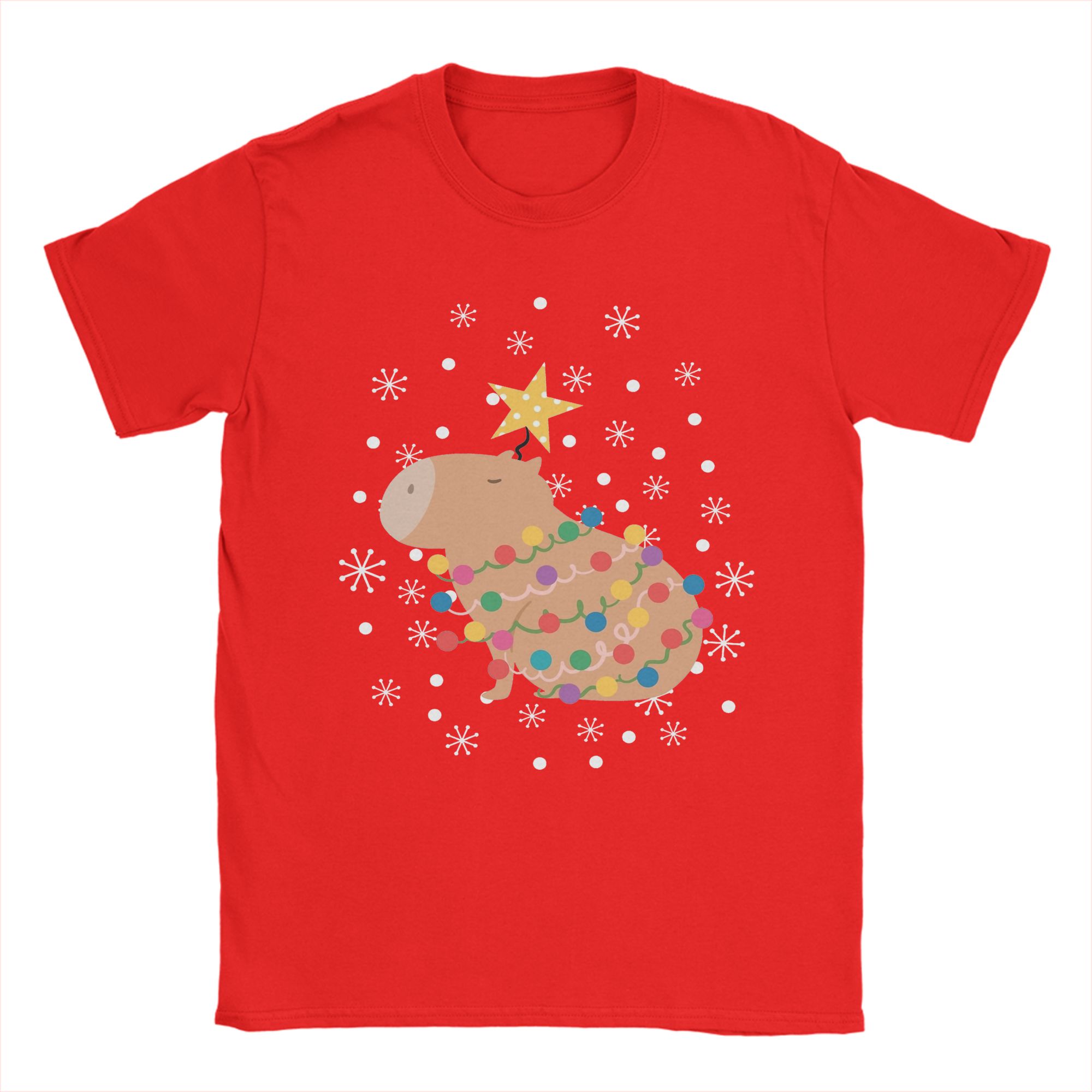 Capybara Christmas Tree  T Shi - đánh giá và giá Summer Clothing Ideas