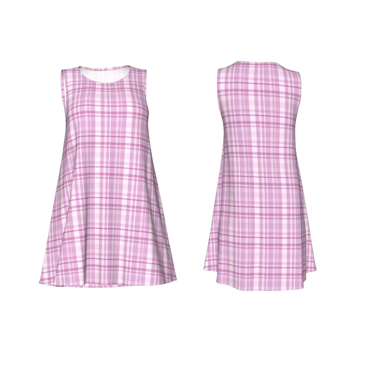 Purple Plaid Casual Dress Pink - đánh giá và giá Summer Clothing Ideas For Women