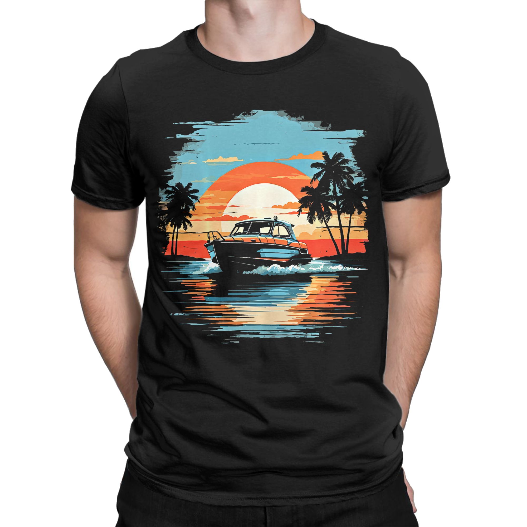 Men's T Shirt Motor Boat Yacht - đánh giá và giá Summer Clothing Ideas