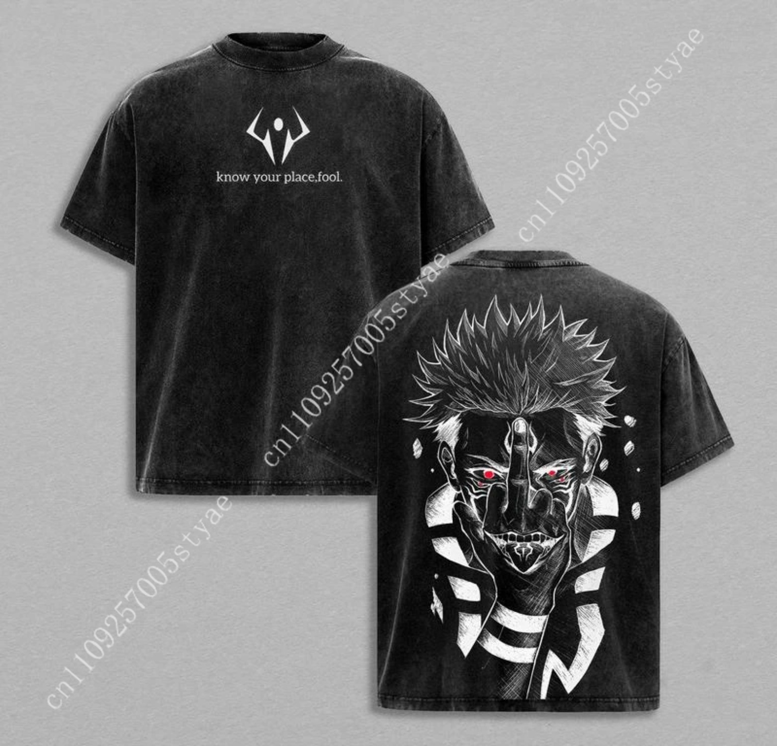 Anime  Ryomen Sukuna Graphic T - đánh giá và giá Summer Clothing Vintage