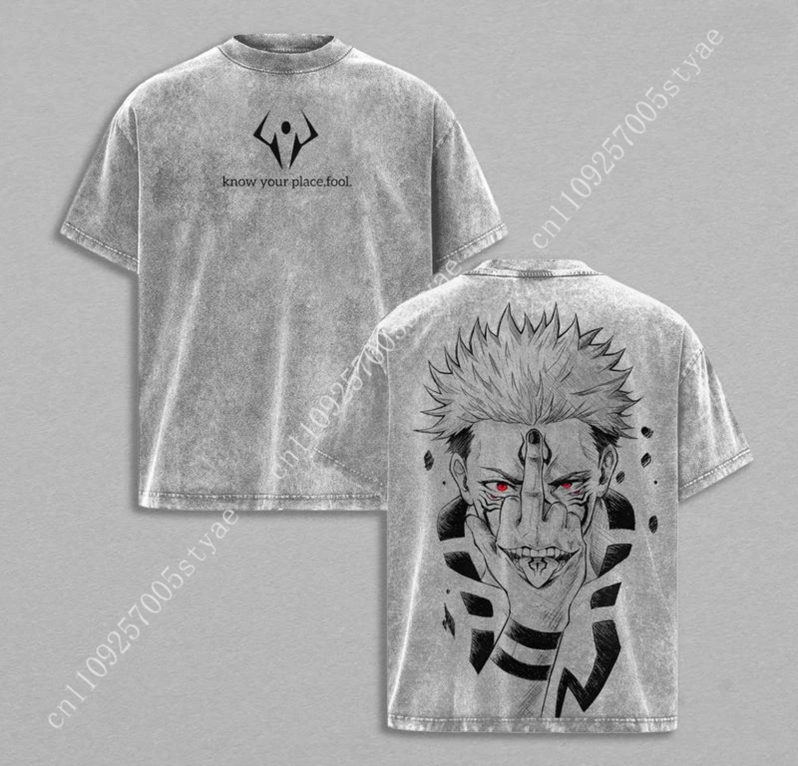 Anime  Ryomen Sukuna Graphic T - đánh giá và giá Summer Clothing Vintage