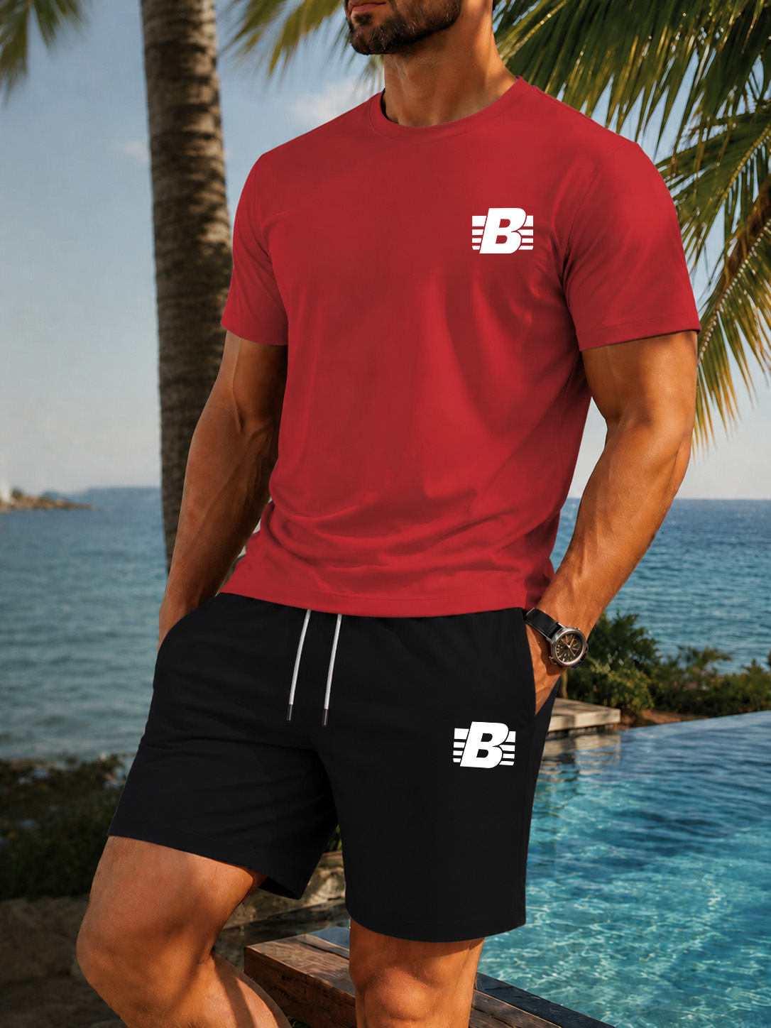 Men's 2-Piece Tracksuit Casual - đánh giá và giá Summer Clothing Outfits