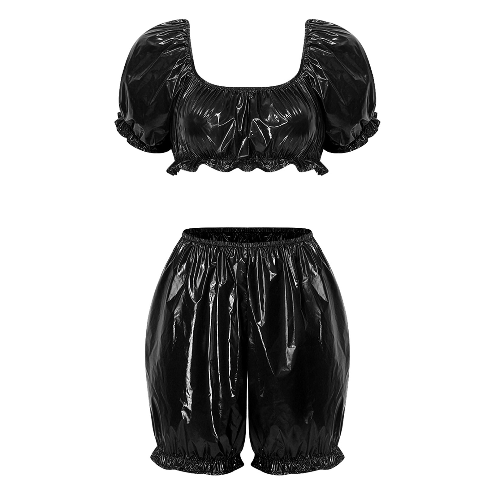 Womens Wet Look PU Leather Clu - đánh giá và giá Summer Clothing Outfits