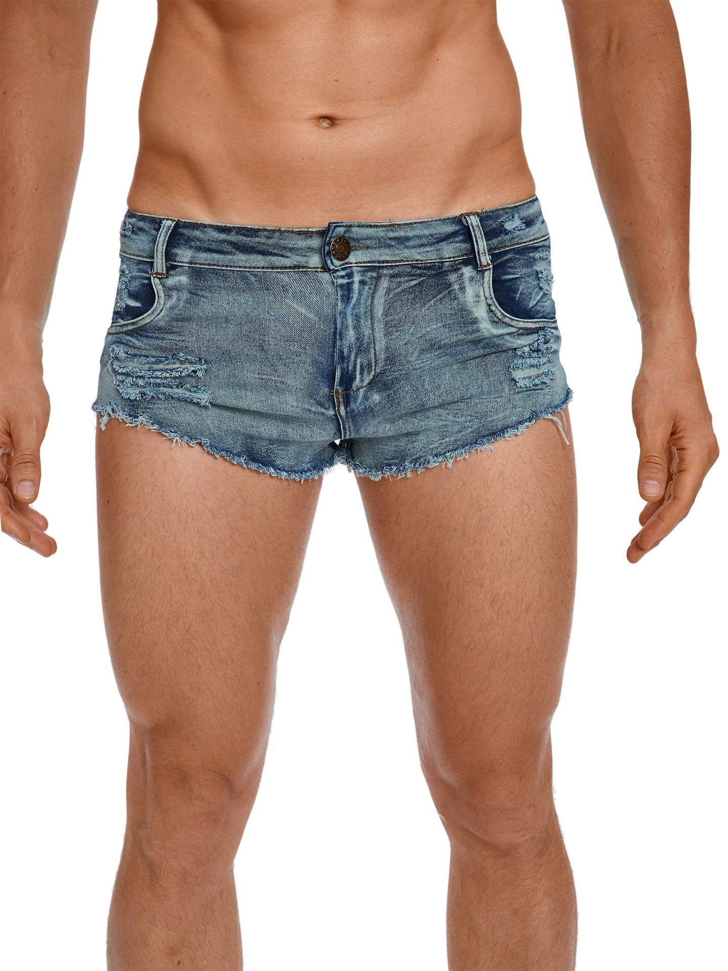 Men's Low Waist Jeans Shorts F - đánh giá và giá Summer Clothing Vintage