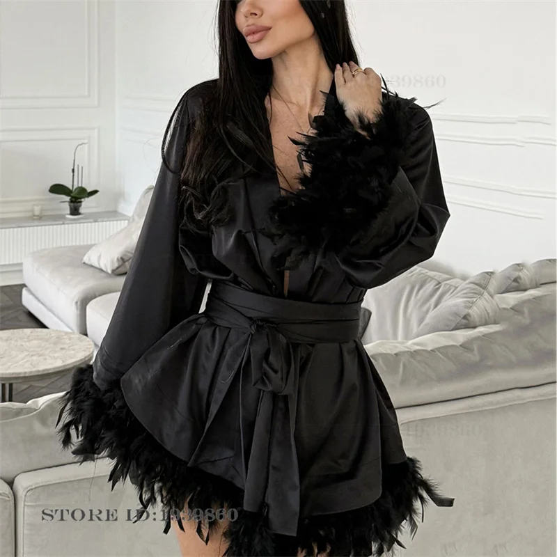 Sexy Feather Women's Robe Nigh - đánh giá và giá Summer House Clothing