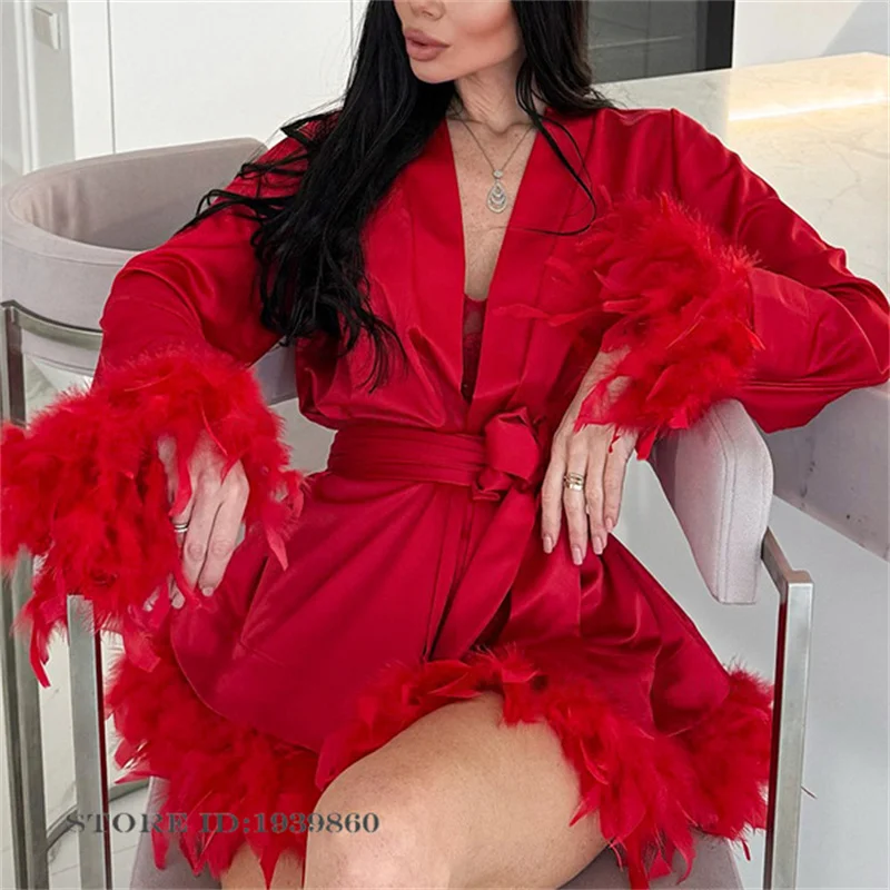 Sexy Feather Women's Robe Nigh - đánh giá và giá Summer House Clothing