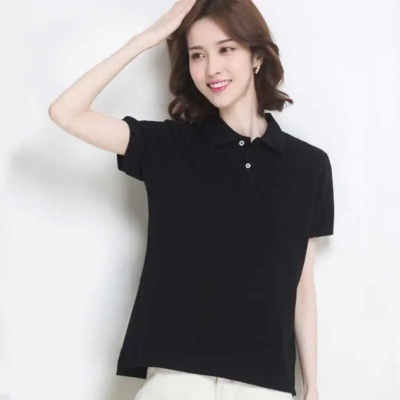Polo Neck Shirt for Women Plai - đánh giá và giá Summer Clothing Trends 2025 Women'S
